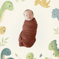 Couverture d'emmaillotage multifonctionnelle personnalisable pour nouveau-né, écologique, en bambou/coton doux, portable, pour toutes les saisons