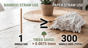 หลอดดูดน้ำทำจากใยไผ่ย่อยสลายได้ ใช้ซ้ำได้ สำหรับเครื่องดื่มหลากหลายชนิด จากซัพพลายเออร์ไต้หวัน - Product Image 6