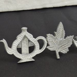 Anillo para Servilletas con Forma Original, Diseño de Tetera, Hoja de Arce y Paraguas, Porta Servilletas de Aluminio de una Sola Pieza para Decoración de Mesa - Product Image 2