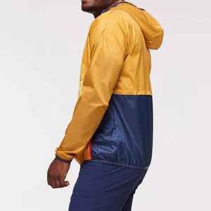 <b>Mens</b> <b>Utility</b> Anorak Windbreaker <b>Jacket</b> Half Zip Hooded Lightweight Outdoor Hiking Wind Resistant <b>Jacket</b> Custom OEM ODM - Product Image 3