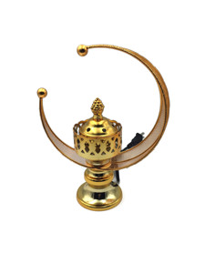 Brûleur à Bakhoor en laiton antique, porte-encens en métal artisanal pour la maison et la mosquée, décoration parfumée à prix avantageux - Product Image 3