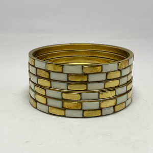 Vintage <b>Gold</b> Plated Resin Jewelry with Special Designs Latest Stylish Pieces Unisex Colorful Brass Bangles <b>Charm</b> <b>Bracelets</b> - Product Image 1