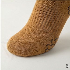 <b>Knee</b> <b>High</b> <b>Socks</b> Striped Brown Cotton Breathable Casual Autumn Adult Regular Knitted <b>Socks</b> - Product Image 5