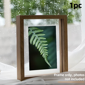 Handmade Eco-Friendly Wooden Photo <b>Frame</b> 50x50cm with Glass and Acrylic Front <b>Multiple</b> Colors Customizable Shape - Product Image 4