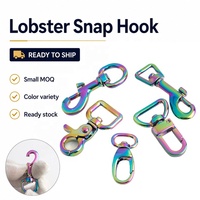 Kait Karabiner Putar Kuningan Antik Kecil 25mm, Pengait Logam Ringan dan Tahan Lama untuk Tas dan Aksesoris Tas
