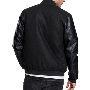 Unisex High Quality Letterman Varsity <b>Jacket</b> Winter Wear Wool Body Stand Collar Waterproof <b>Smart</b> Stylish Embroidered Design - Product Image 3