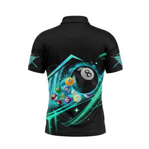Camiseta Deportiva de Billar Duradera, Talla Grande, Manga Corta, Secado Rápido, Transpirable, para Equipo de Snooker, Producción al por Mayor - Product Image 3