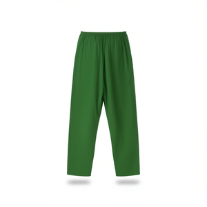 Cintres pour pantalons et jupes en coton vert - Product Image 2