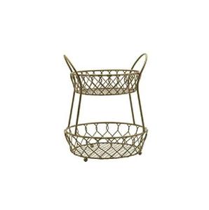 Stackable Metal <b>Wire</b> <b>Storage</b> <b>Baskets</b> Rectangle Modern Design Multi Purpose with Two Tier <b>Storage</b> Design - Product Image 6