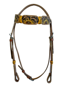 Bridon en cuir occidental de haute qualité, style western, couleur marron, sculpté à la main, fabriqué par un exportateur 579 - Product Image 2