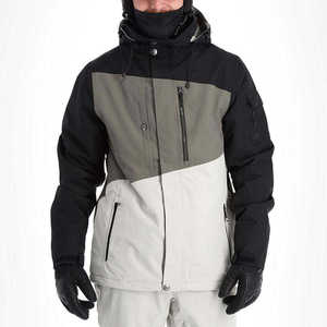 Chaqueta de Esquí para Hombre con Bloques de Color, Capucha, Impermeable, Gore-Tex, Aislamiento Sintético, Cierre de Cremallera, Ropa para Nieve al Aire Libre - Product Image 5