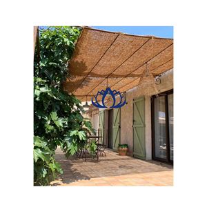 Toldo de Cuero Ecológico BLUE LOTUS, MUY VENDIDO |   Toldo Rectangular Hecho a Mano de Diseño Moderno para Granja, Resistente y Duradero - Product Image 1