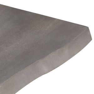 Tavolino da Caffè in Legno Massello di Acacia Grigio Stile Industriale, Dimensioni 23.6x23.6x15.7 Pollici - Product Image 4