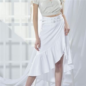 ODM Elegant Long White Beauty Faldas sostenibles de algodón para mujer - Product Image 2