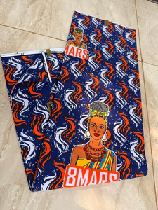 Tela de Algodón 100% con Estampado Africano Personalizado de Primera Calidad, Estilo Twill Rib, para Prendas de Moda y Decoración, Fabricante OEM ODM - Product Image 4