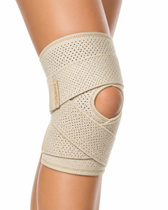 FAWKES Genouillère de soutien unisexe noire et bleue respirante à compression avec impression personnalisée et détection par aiguille - Product Image 2