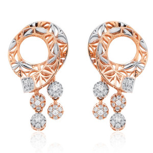 <b>Solid</b> 18K <b>Gold</b> Round Brilliant Cut CZ Diamond Charm <b>Pendant</b> for Women Luxury Party Wear Regular Size SGL Certified Gift - Product Image 5