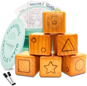 Dés géants artisanaux Yardzee Farkle |   Seau en bois inclus |   Finition Lisse |   Prix de gros en usine - Product Image 2