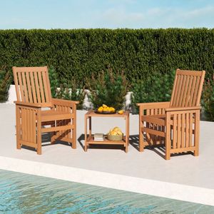 Set di 3 Pezzi di Mobili da Giardino con Foro per Ombrellone da 1,5 Pollici - Product Image 1