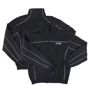 New Stylish Men's <b>Warm</b> Winter <b>Waterproof</b> Eco-Friendly Sporty Satin Streetwear Windbreaker Jacket Set Quick Dry Wholesale - Product Image 1