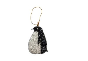 Adorno Colgante con Cuentas en Forma de Pingüino |   Adorno Bordado a Mano para Árbol de Navidad y Decoración Festiva - Product Image 3