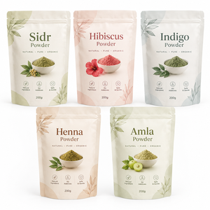 Natural Herbal 200g Sidr Hibiscus Indigo <b>Henna</b> Amla Private Label OEM ODM Hair Care <b>Powder</b> Wholesale Bulk Supplier from India - Product Image 1
