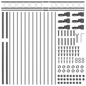 Elemento de Cerca de Acero en Gris de 66.93 x 66.93 Pulgadas para Enrejados y Portones - Product Image 5