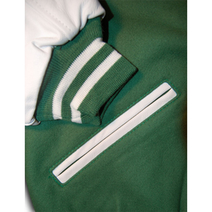 Stonefield Manufacturing Geometric Patchwork Stand Collar Varsity <b>Jacket</b>-100% Wool Hooded <b>Waterproof</b> Streetwear <b>Winter</b> Outerwear - Product Image 4