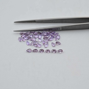 Piedra preciosa suelta de corte de pera facetado de amatista Rosa Natural de 3x4mm, piedra semipreciosa al por mayor para joyería de tendencia al mejor precio - Product Image 4