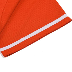 Vibrant Orange Blank <b>Baseball</b> Jersey Custom Team Sportswear Button Down Uniform Wholesale Price - Product Image 4