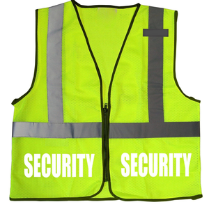 Chaleco de Seguridad Reflectante Amarillo de Alta Visibilidad, Unisex, Poliéster, para Todas las Temporadas, Uniforme de Guardia, Ropa de Trabajo - Product Image 1
