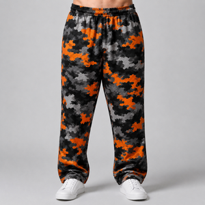 Men's Summer Casual <b>Pants</b> Breathable Quick Dry <b>Mesh</b> Sweatpants with custom logo and design stylish baggy <b>mesh</b> sweatpants - Product Image 2