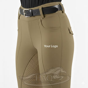 กางเกงขี่ม้าสำหรับผู้หญิงแบบเต็มตัว เอวสูง กระชับรูปทรง พรีเมียม - Product Image 1