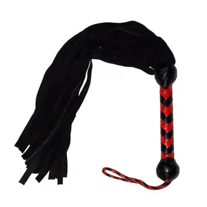 Fruste di toro FLOGGER in pelle frusta BONDAGE in morbida pelle scamosciata fatta a mano stile 36 code