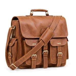 Sac bandoulière de luxe en cuir véritable, petit sac messager, sacoche pour ordinateur portable, idéal pour le bureau, les voyages, unisexe, cadeau d'affaires, sac haut de gamme - Product Image 5