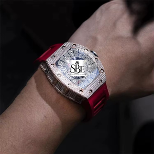 Reloj de Lujo para Hombre con Movimiento de Cuarzo ETA, Cronógrafo de 41 mm, Acero Inoxidable y Diamantes Naturales, Disponible Directamente de Fábrica - Product Image 3
