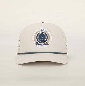 Casquette de sport 6 panneaux personnalisée en gros ODM, imperméable, avec patch brodé, bouton, image, en polyester, découpée au laser, pour le golf - Product Image 2