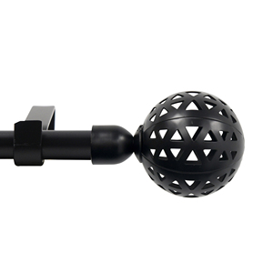 Barras modernas de metal para cortinas con remates esféricos, soportes y accesorios - Product Image 2