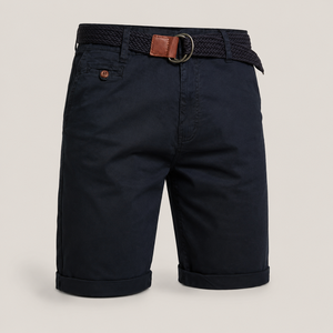 Wholesale Custom Mens Business Casual <b>Woven</b> Canvas 100% Cotton <b>Shorts</b> Summer Golf Mid Waist Plain Dyed Solid Comfort Custom Logo - Product Image 3