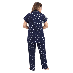 Vêtements de nuit pour femmes à usage quotidien, imprimés, design personnalisé, col rabattu élégant, vêtements de nuit tendance pour femmes de BD - Product Image 5