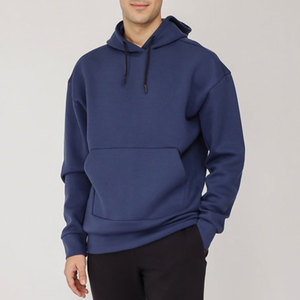 Sweat-shirt surdimensionné en molleton 100 % coton, coupe décontractée, séchage rapide, effet délavé, avec logo personnalisé pour homme – Idéal pour le sport et l'hiver - Product Image 3