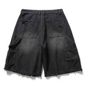 Professional Made Mid Waist Loose Denim <b>Shorts</b> <b>Men</b> 100% Cotton Summer Streetwear Fashion <b>Quick</b> <b>Dry</b> Jeans <b>Shorts</b> - Product Image 6