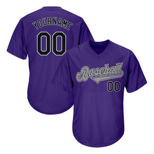 Camiseta de Béisbol de Estilo Libre, Superventas, Diseño Personalizado, Manga Corta, Cierre de Botones, en Varios Colores, Personalizable - Product Image 4
