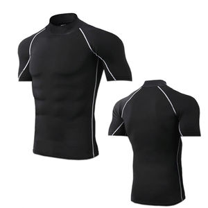 Camiseta ajustada estampada para hombre, camiseta de compresión para correr, gimnasio, fitness, manga corta, ropa deportiva masculina, camiseta para hombre - Product Image 6