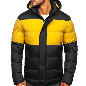 Chaqueta Acolchada Gruesa con Capucha para Hombre, Estilo Moderno, Cuello Alto, Impermeable, Resistente al Viento, para Invierno, Clima Frío, Relleno de Alta Calidad, Estilo Urbano - Product Image 1