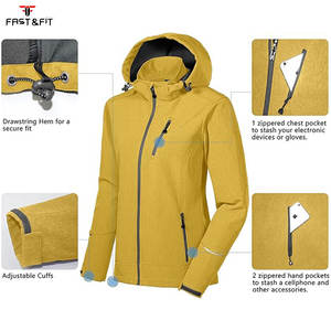 Chaqueta Deportiva Unisex 3 en 1 con Estampado, Tejida, de Tejido Softshell, con Cremallera, Resistente al Viento y al Agua para Otoño/Invierno - Product Image 4
