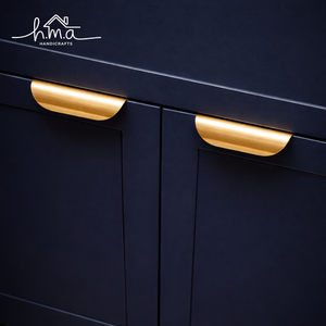 Poignée de meuble en laiton doré de designer pour tiroirs et portes de cuisine et salle de bain, vente en gros, produit phare - Product Image 1