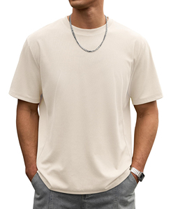 T-shirt Ringer Homme Qualité Premium Épaules Tombantes Tenue Estivale Quotidienne Décontractée Streetwear Écologique - Product Image 1