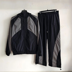 Conjunto Deportivo de Invierno para Hombre, Personalizado, con Capucha, Casual, Estampado, Impermeable, de Poliéster, Resistente al Viento, con Patrón Sólido, para Gimnasio - Product Image 2