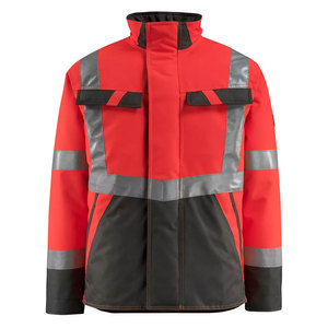 Vêtements de travail sur mesure, vestes d'hiver haute visibilité pour la construction, veste de sécurité réfléchissante pour les travailleurs, bande réfléchissante - Product Image 1